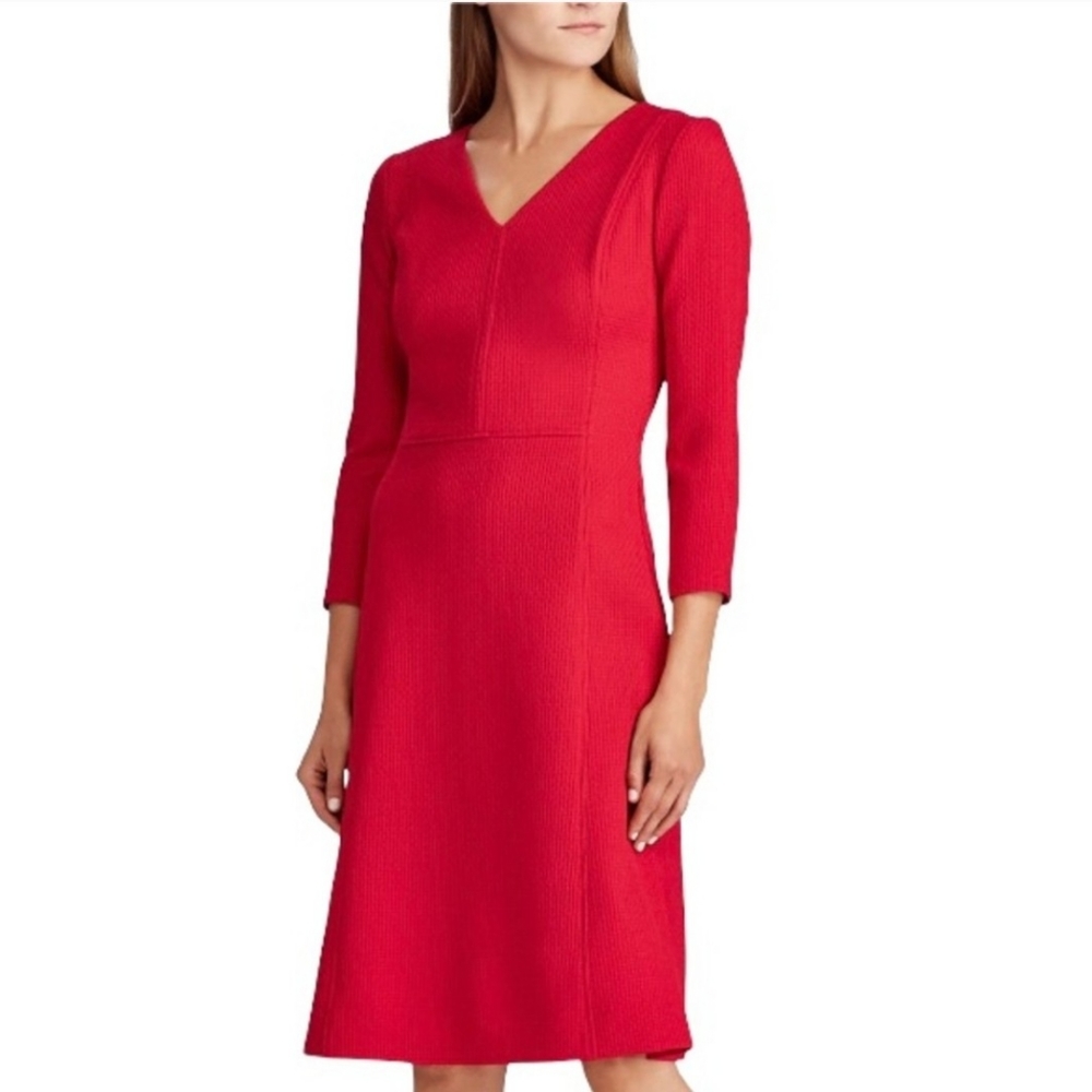 Lauren Ralph Lauren Red Midi Dress